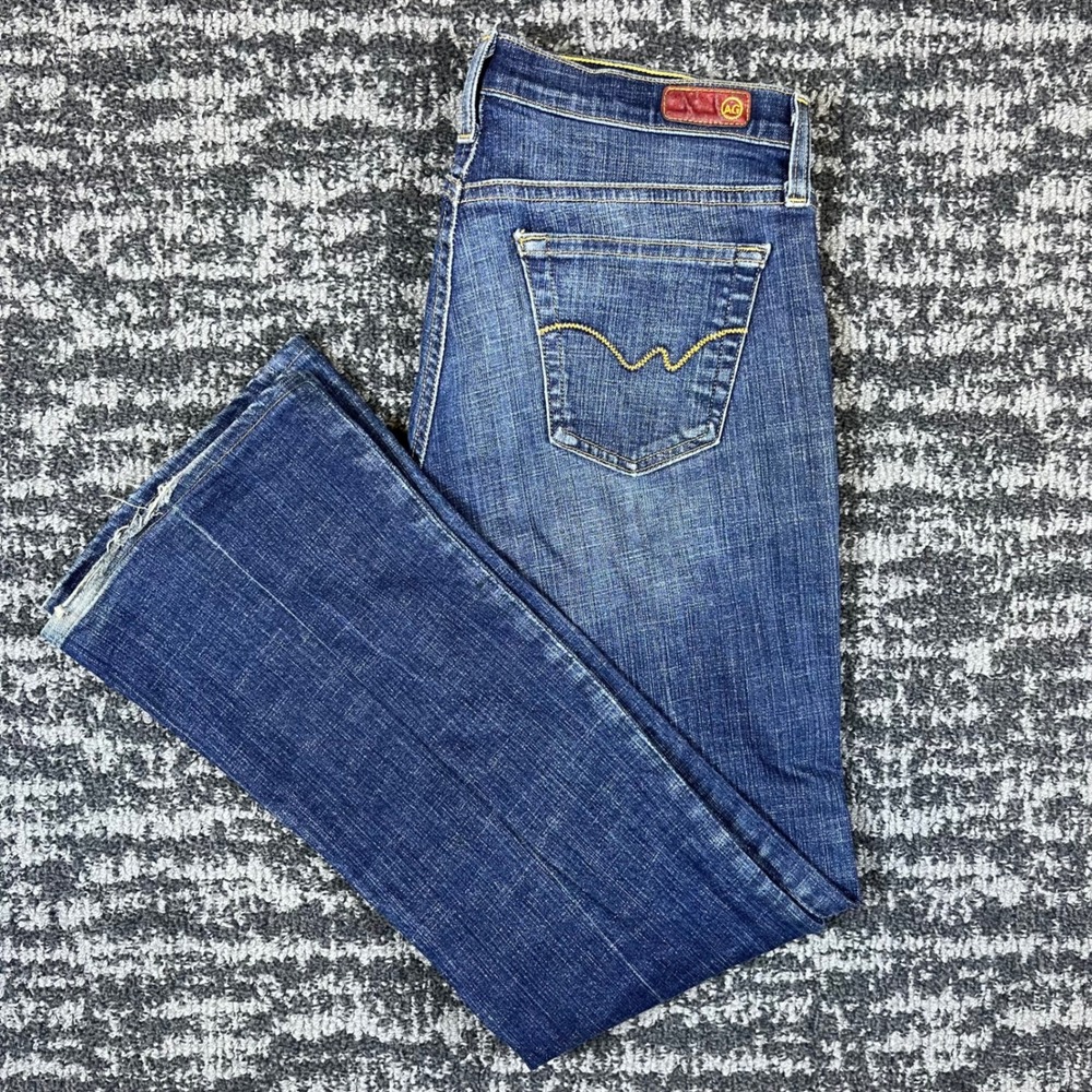 AG Jeans Womens 28 The Angel Bootcut Blue Denim Mid Rise Made in USA Good